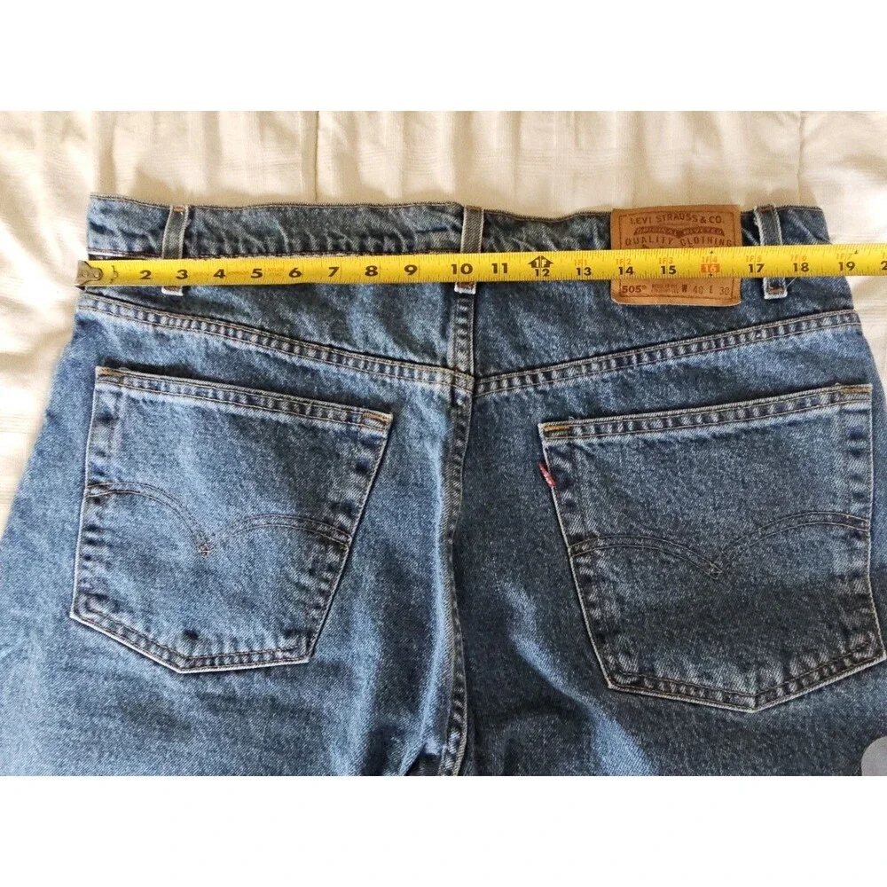 NWT 1998 Levi's Men's 505 Regular Fit Jeans Blue 40x30 New Old Stock VTG